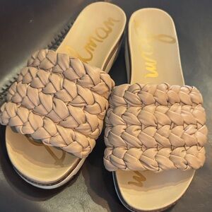 Sam Edelman Tan Slide Sandals